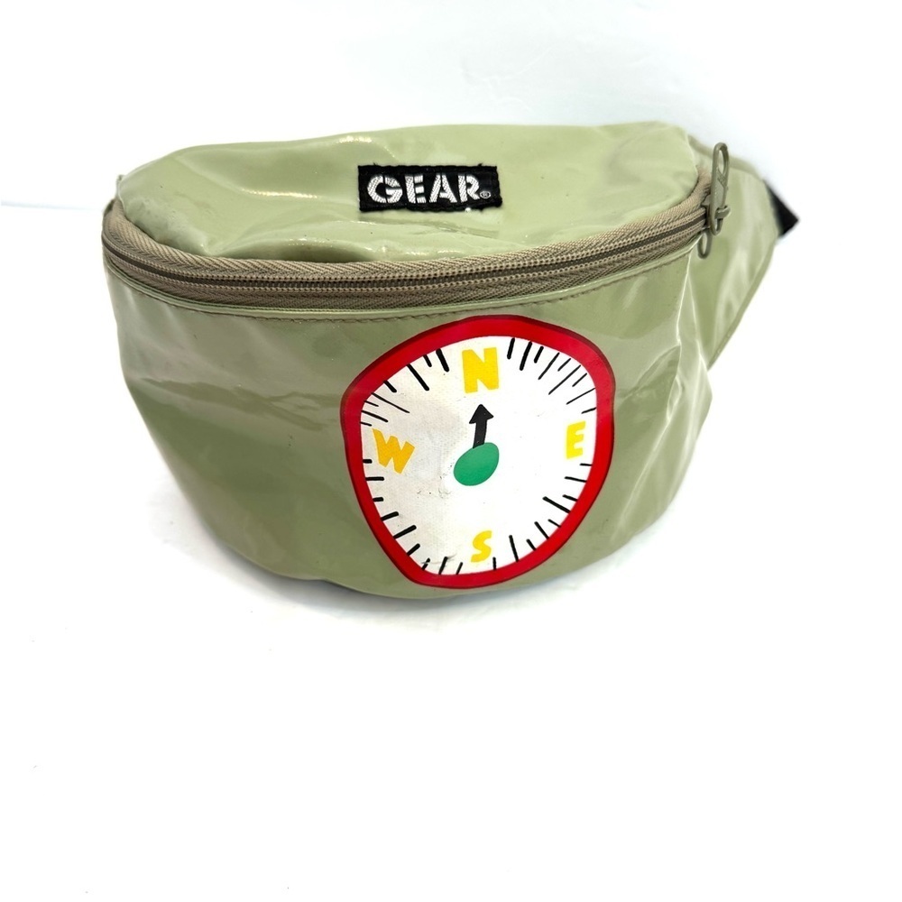 Vintage 90’s Gear Kids Unisex Green Compass Fanny Pack Waist Pack